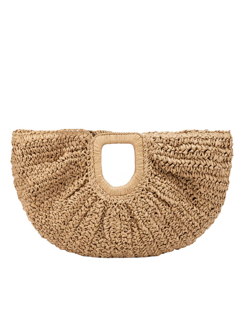 Sac à main en paille tressée